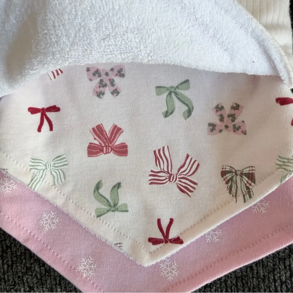 Chick Pea Red and Pink Bandana Bibs - 3 Pack- 0-12 months -NWT